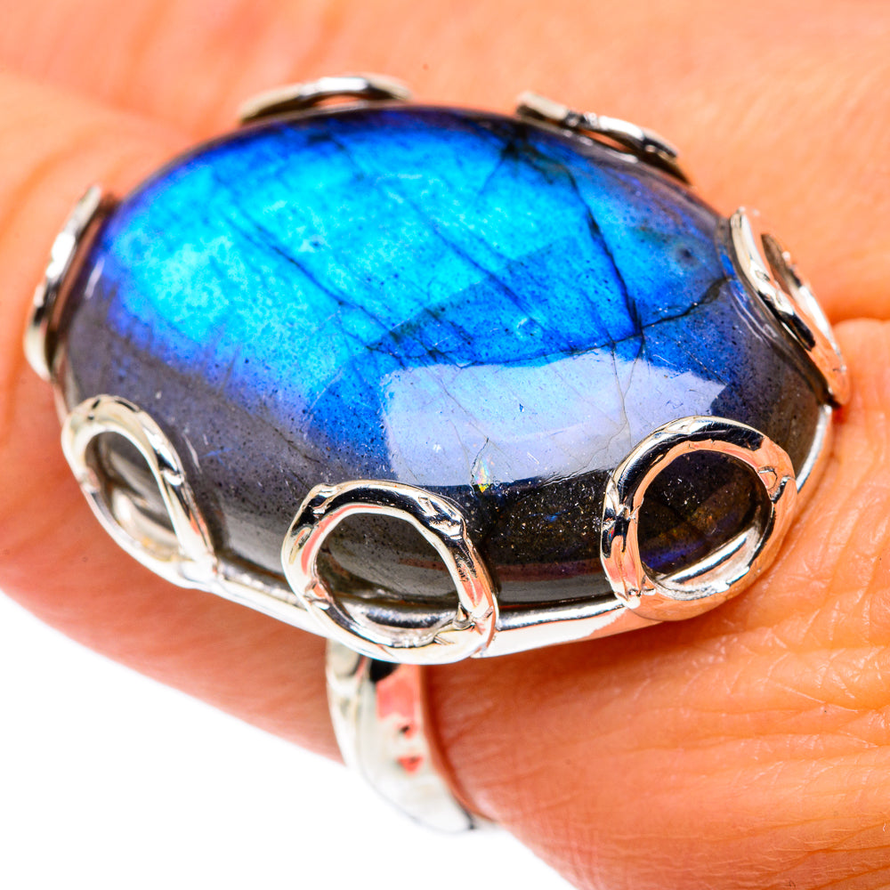 Labradorite Rings handcrafted by Anasilvercos - RING87482