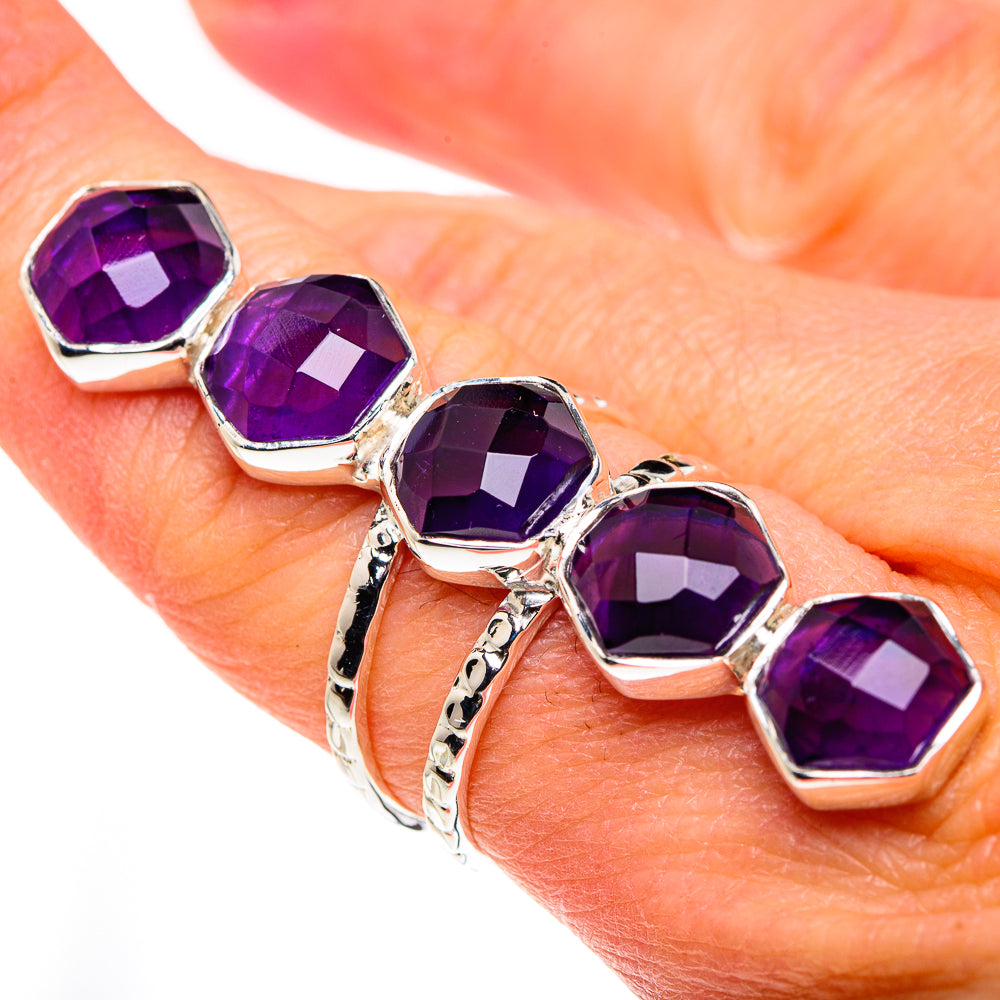 Amethyst Rings handcrafted by Anasilvercos - RING87491