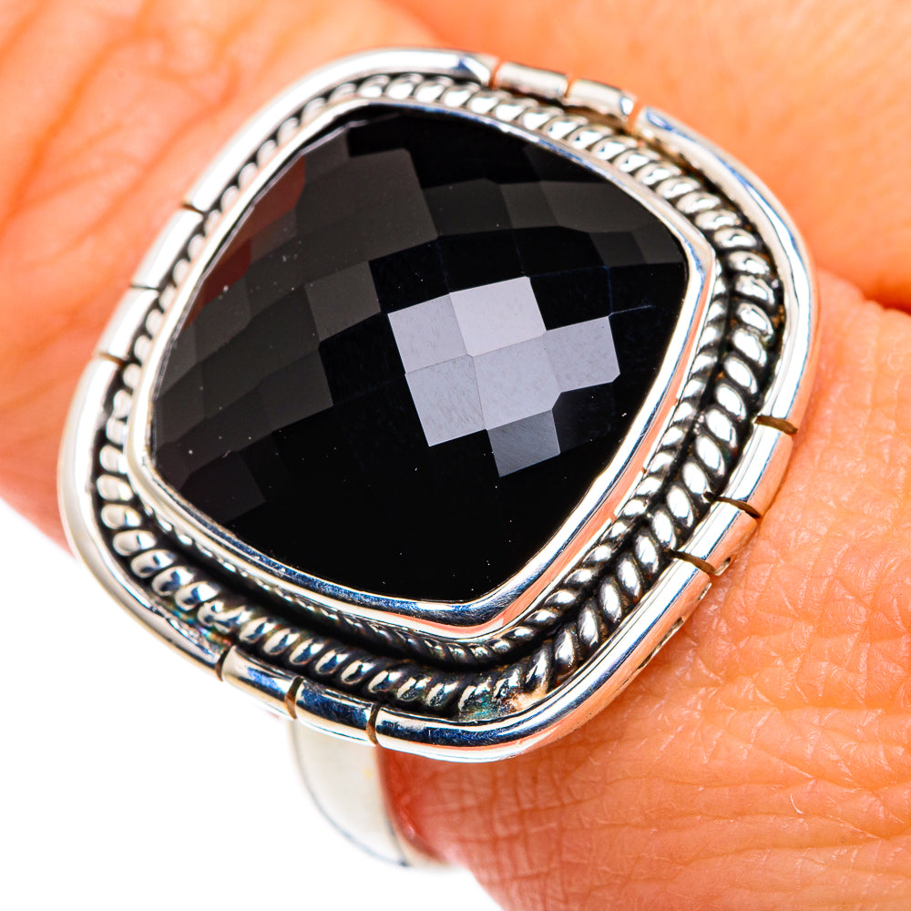 Black Onyx Rings handcrafted by Anasilvercos - RING87540