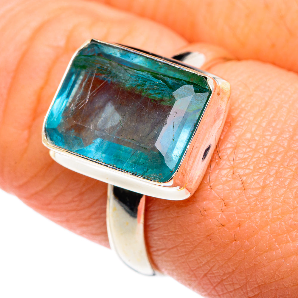 Blue Fluorite Rings handcrafted by Anasilvercos - RING87545