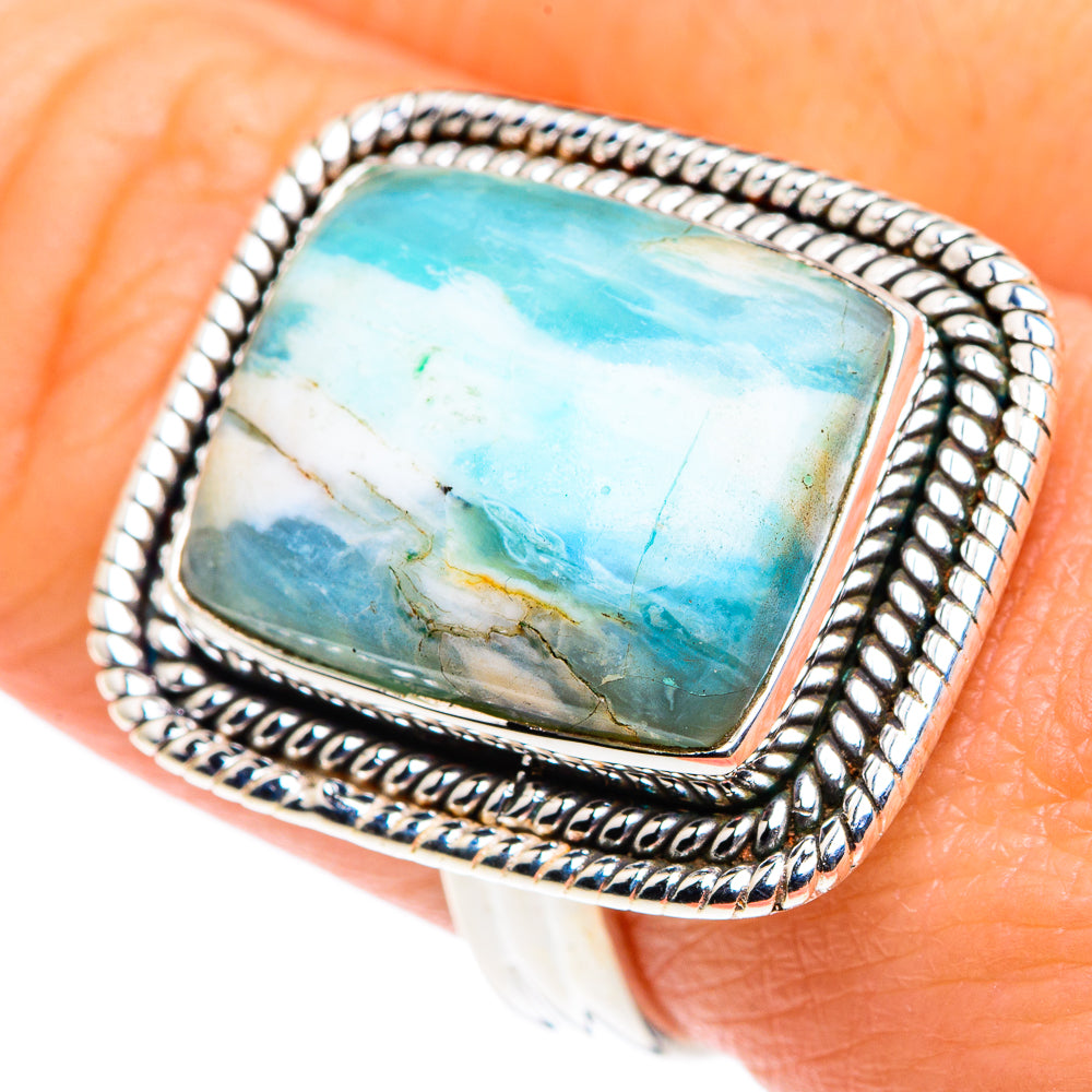 Peruvian Opal Rings handcrafted by Anasilvercos - RING87547