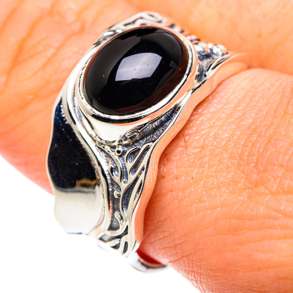 Black Onyx Rings handcrafted by Anasilvercos - RING87556