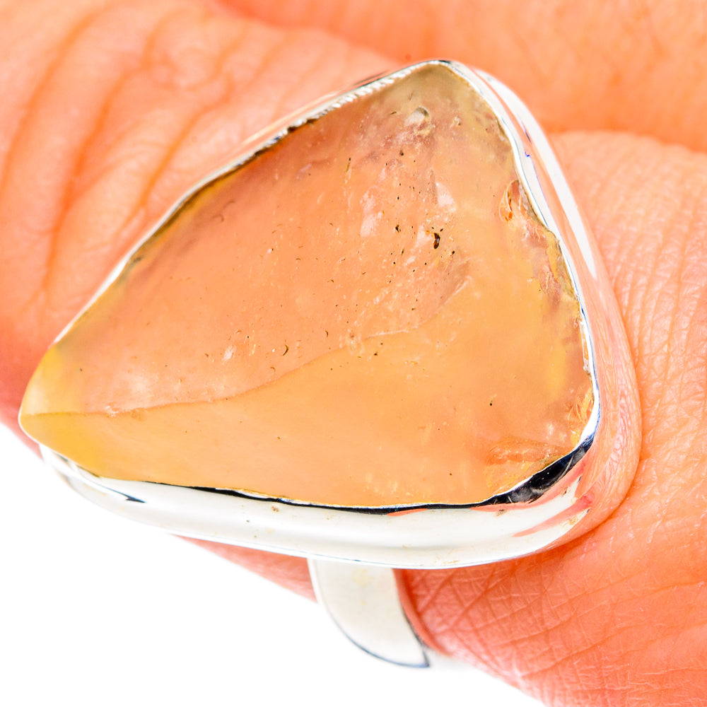 Libyan Desert Glass Rings handcrafted by Anasilvercos - RING87567