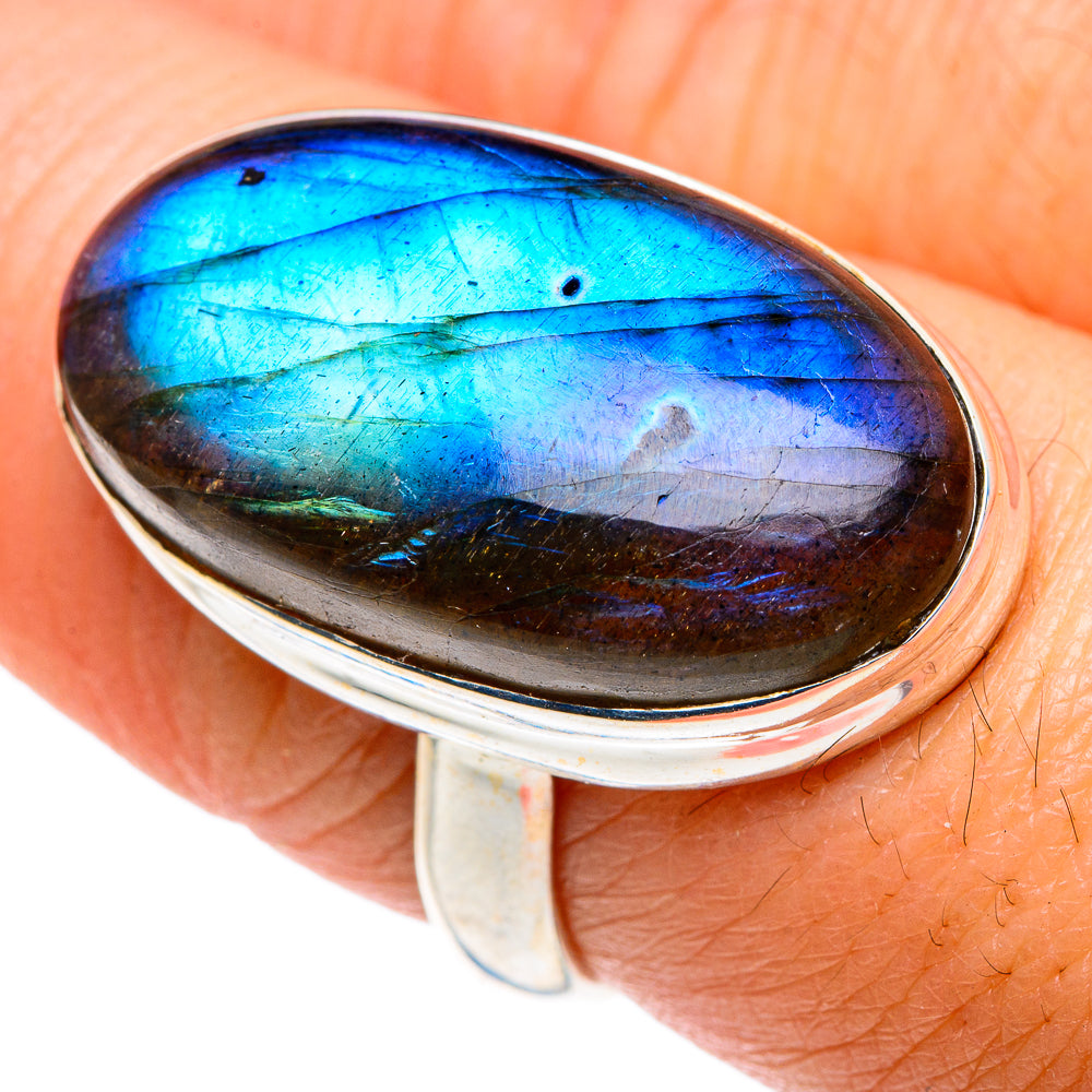 Labradorite Rings handcrafted by Anasilvercos - RING87575