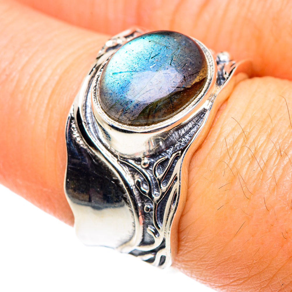 Labradorite Rings handcrafted by Anasilvercos - RING87577