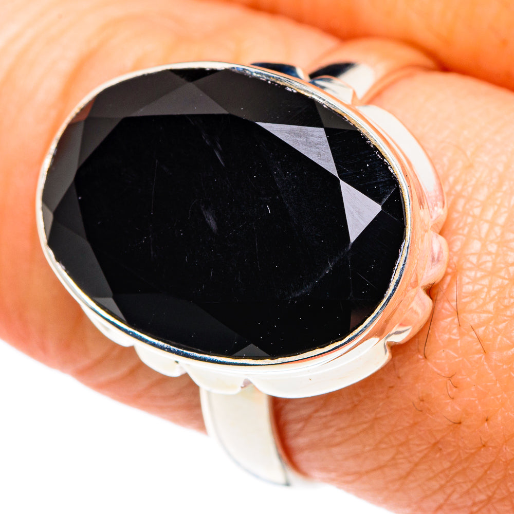 Black Onyx Rings handcrafted by Anasilvercos - RING87582