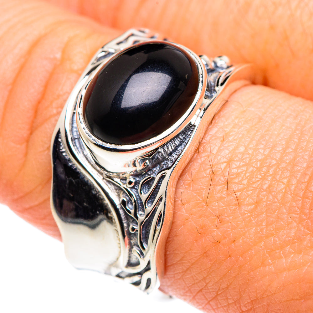 Black Onyx Rings handcrafted by Anasilvercos - RING87583