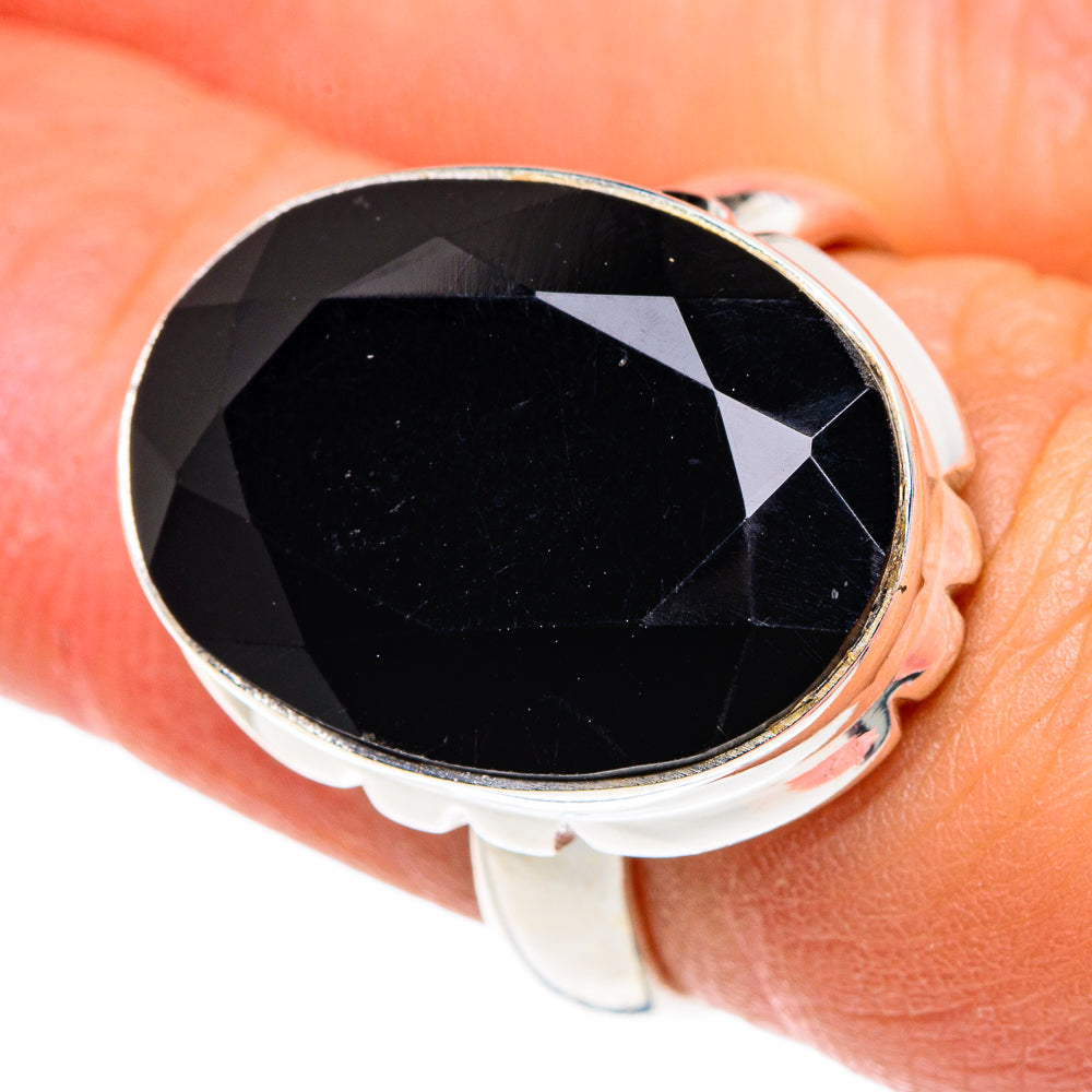 Black Onyx Rings handcrafted by Anasilvercos - RING87593