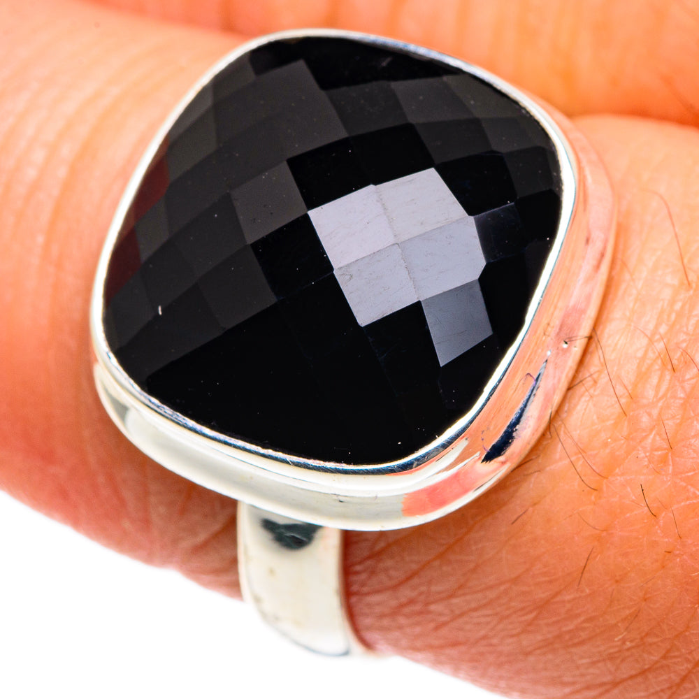 Black Onyx Rings handcrafted by Anasilvercos - RING87594