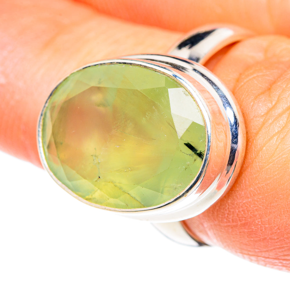 Prehnite Rings handcrafted by Anasilvercos - RING87598
