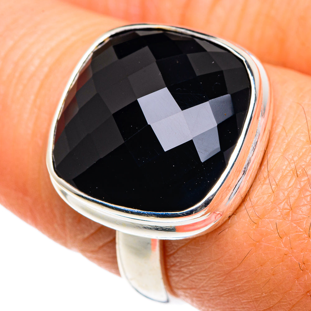 Black Onyx Rings handcrafted by Anasilvercos - RING87601