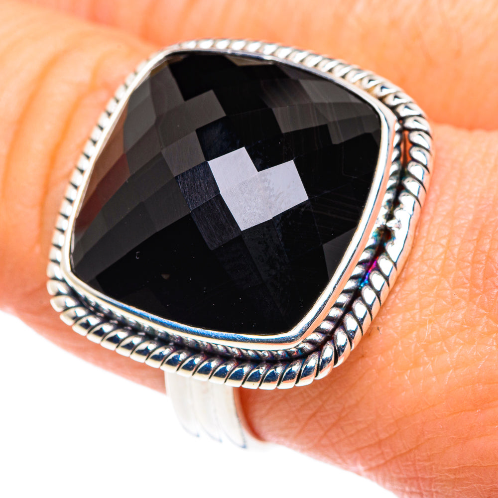 Black Onyx Rings handcrafted by Anasilvercos - RING87603