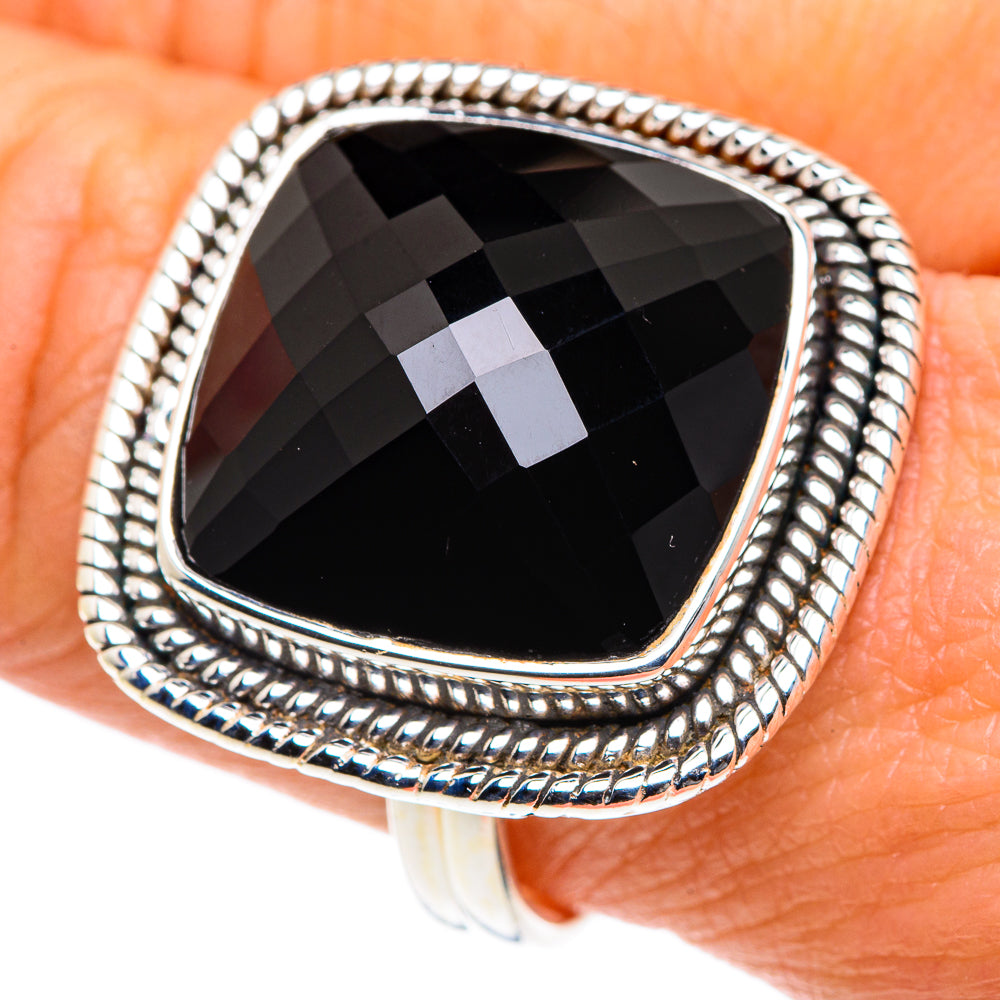 Black Onyx Rings handcrafted by Anasilvercos - RING87604