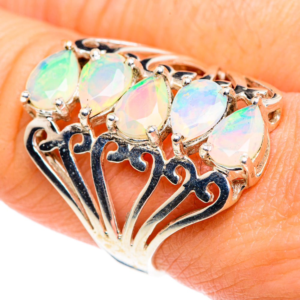 Ethiopian Opal Rings handcrafted by Anasilvercos - RING87613