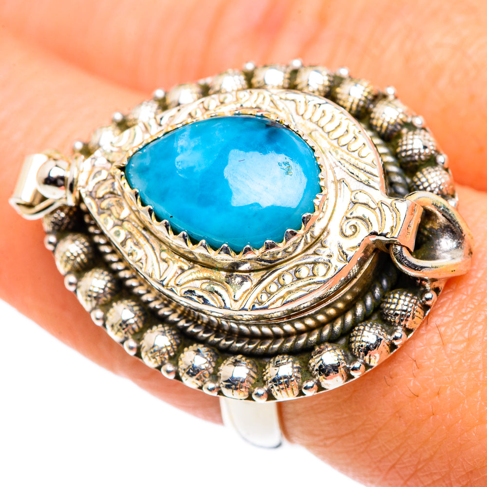 Larimar Rings handcrafted by Anasilvercos - RING87618