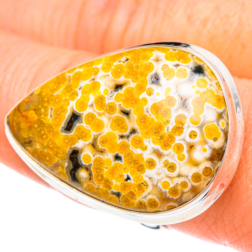 Ocean Jasper Rings handcrafted by Anasilvercos - RING87624