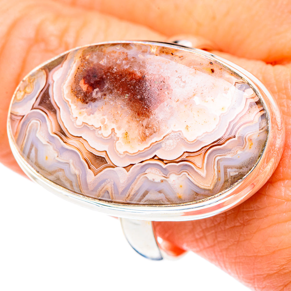 Crazy Lace Agate Rings handcrafted by Anasilvercos - RING87627