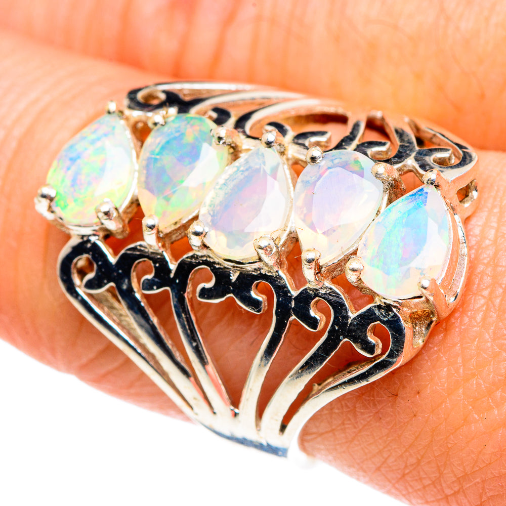 Ethiopian Opal Rings handcrafted by Anasilvercos - RING87644