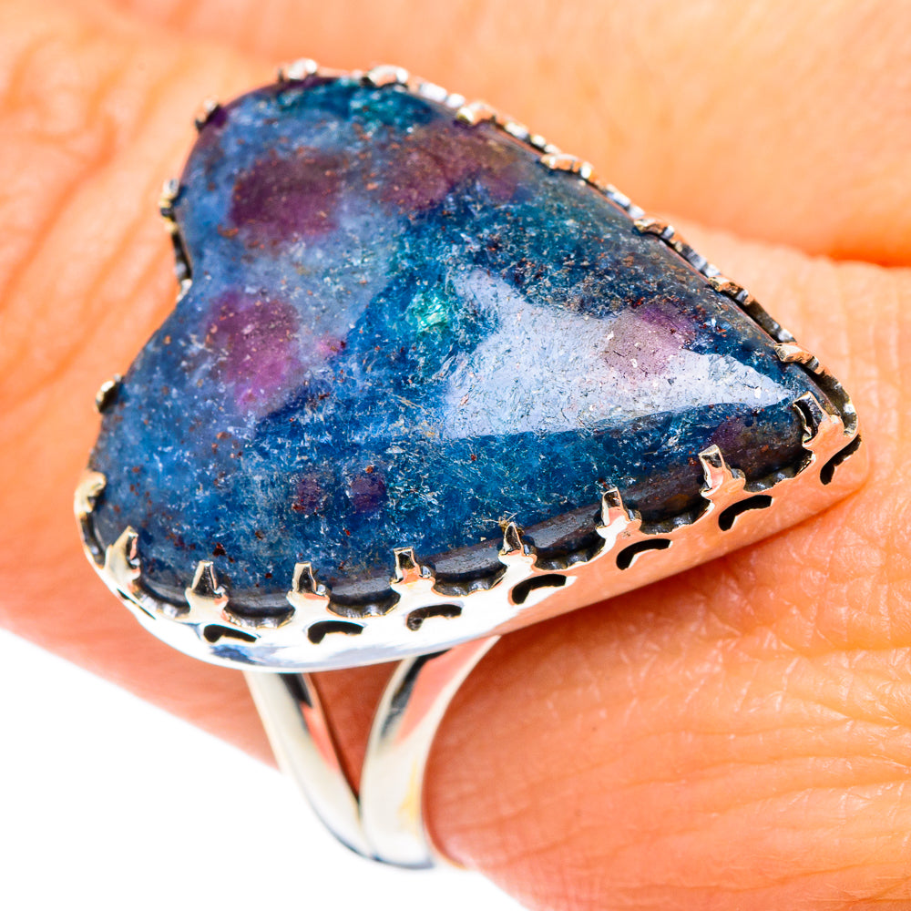Ruby Fuchsite Rings handcrafted by Anasilvercos - RING87647