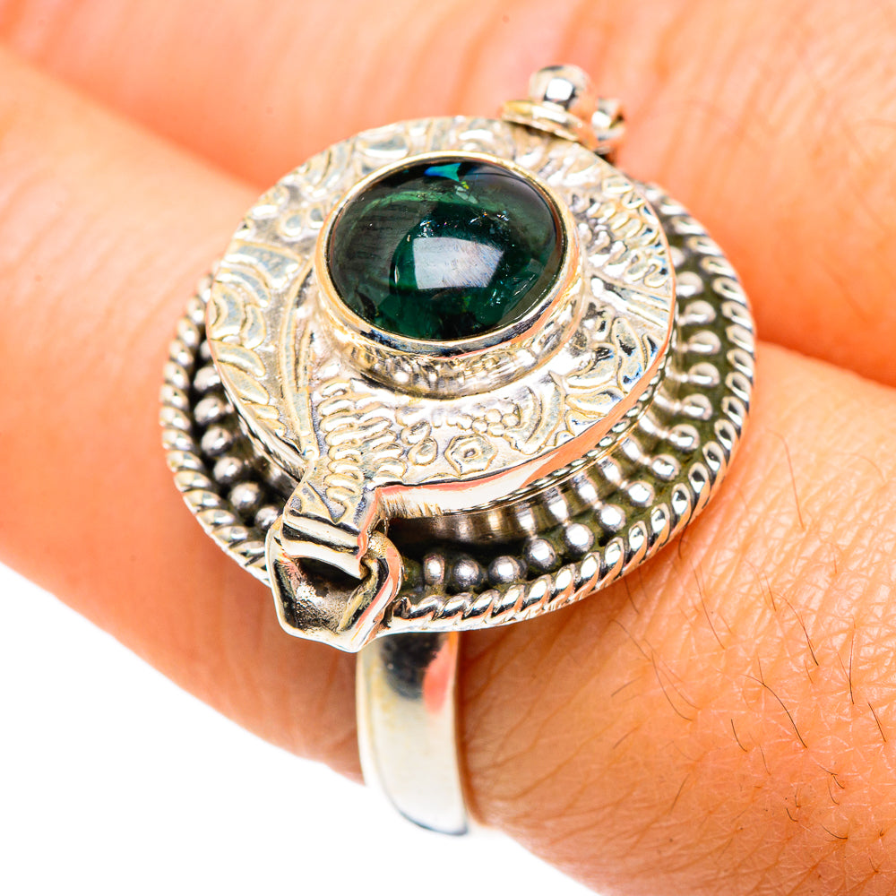 Green Tourmaline Rings handcrafted by Anasilvercos - RING87650