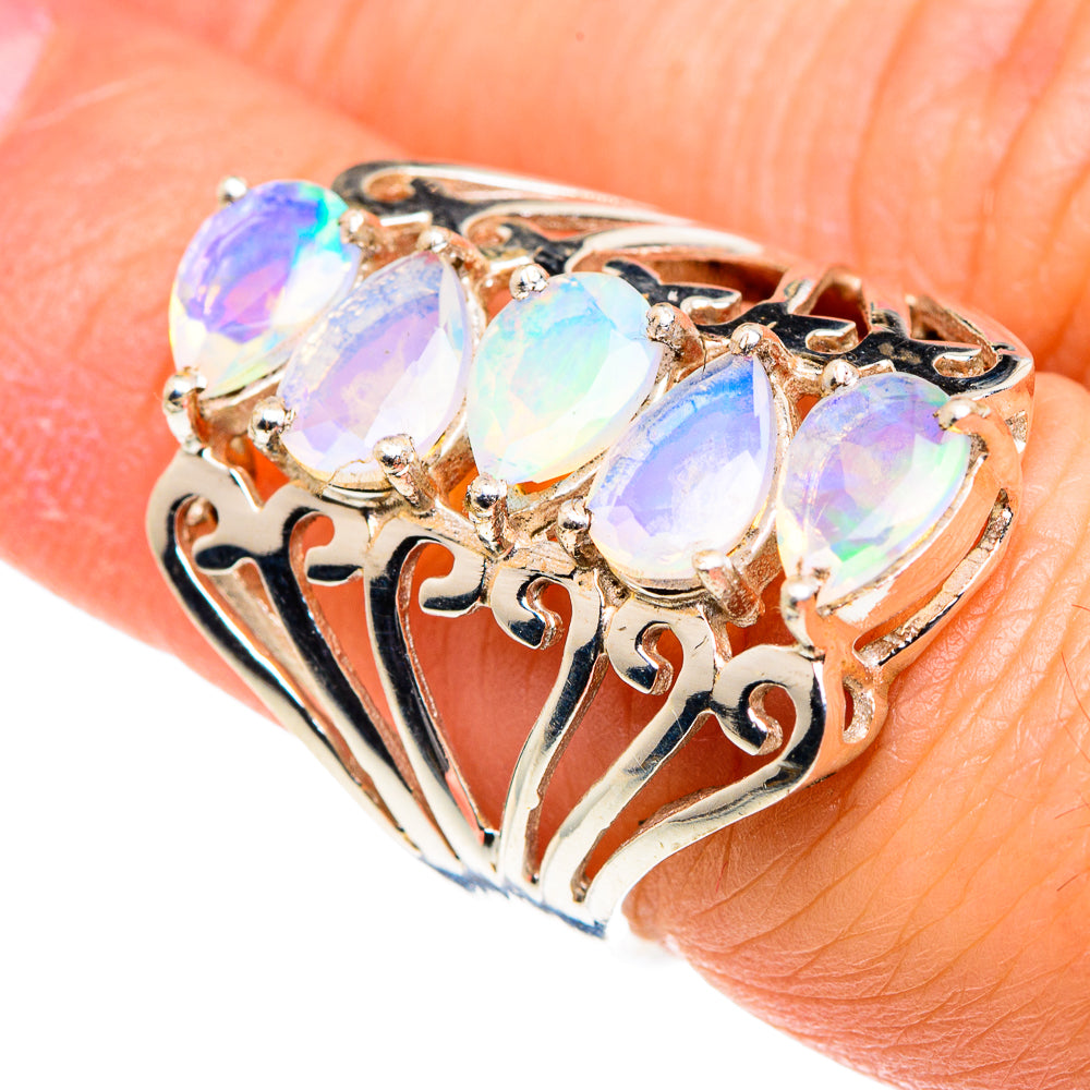 Ethiopian Opal Rings handcrafted by Anasilvercos - RING87714