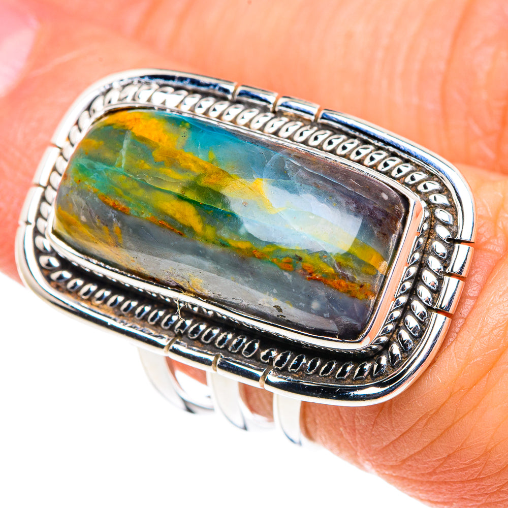 Peruvian Opal Rings handcrafted by Anasilvercos - RING87716