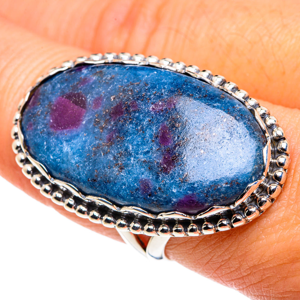 Ruby Fuchsite Rings handcrafted by Anasilvercos - RING87718