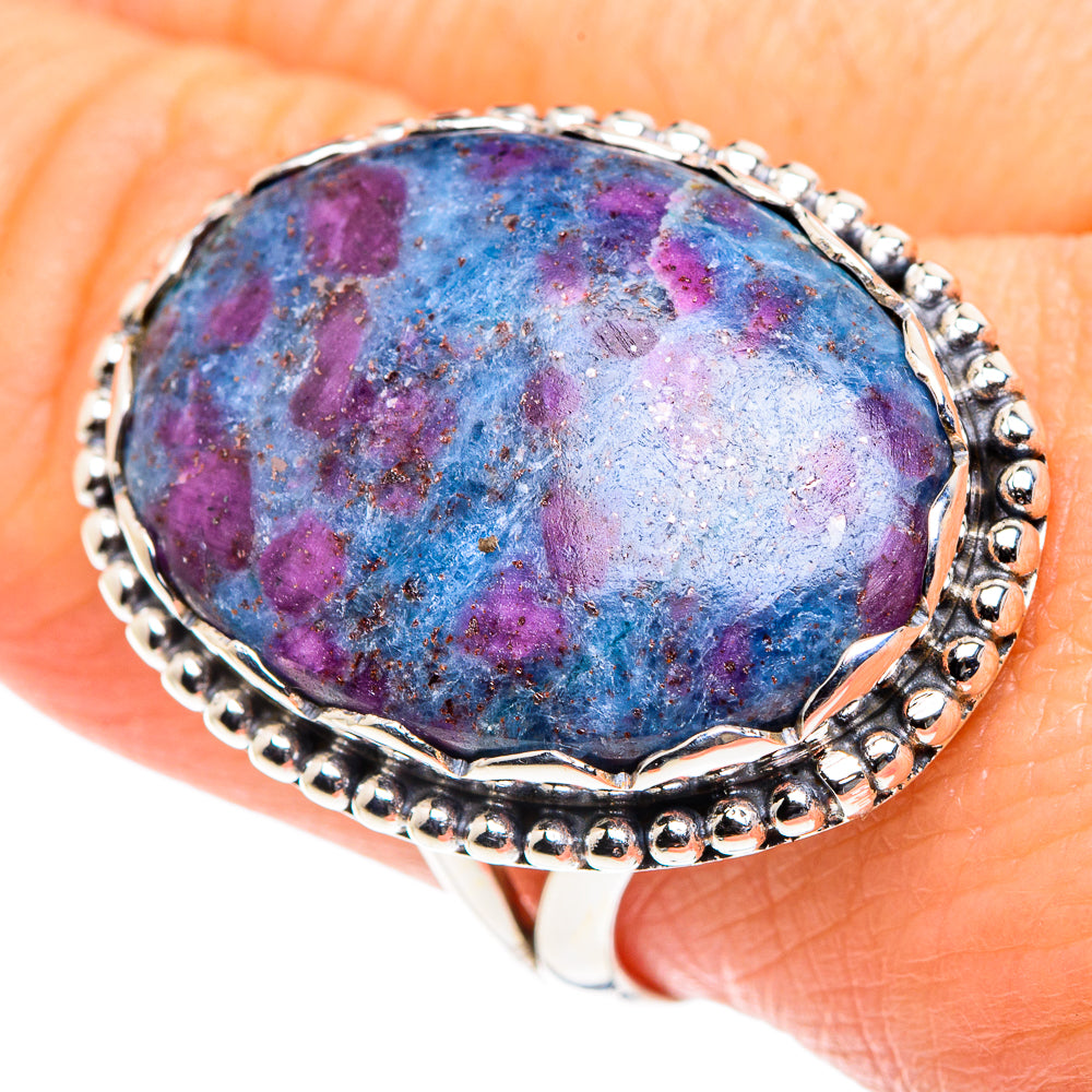 Ruby Fuchsite Rings handcrafted by Anasilvercos - RING87721