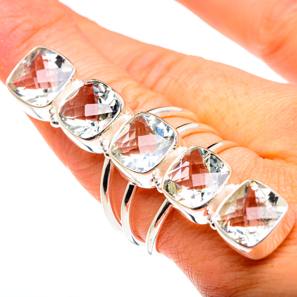 White Quartz Rings handcrafted by Anasilvercos - RING87723