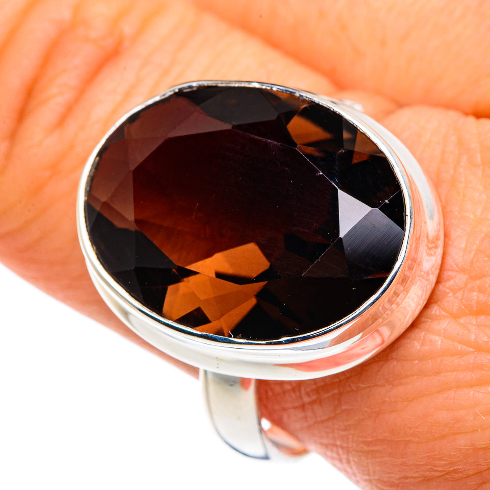 Smoky Quartz Rings handcrafted by Anasilvercos - RING87724