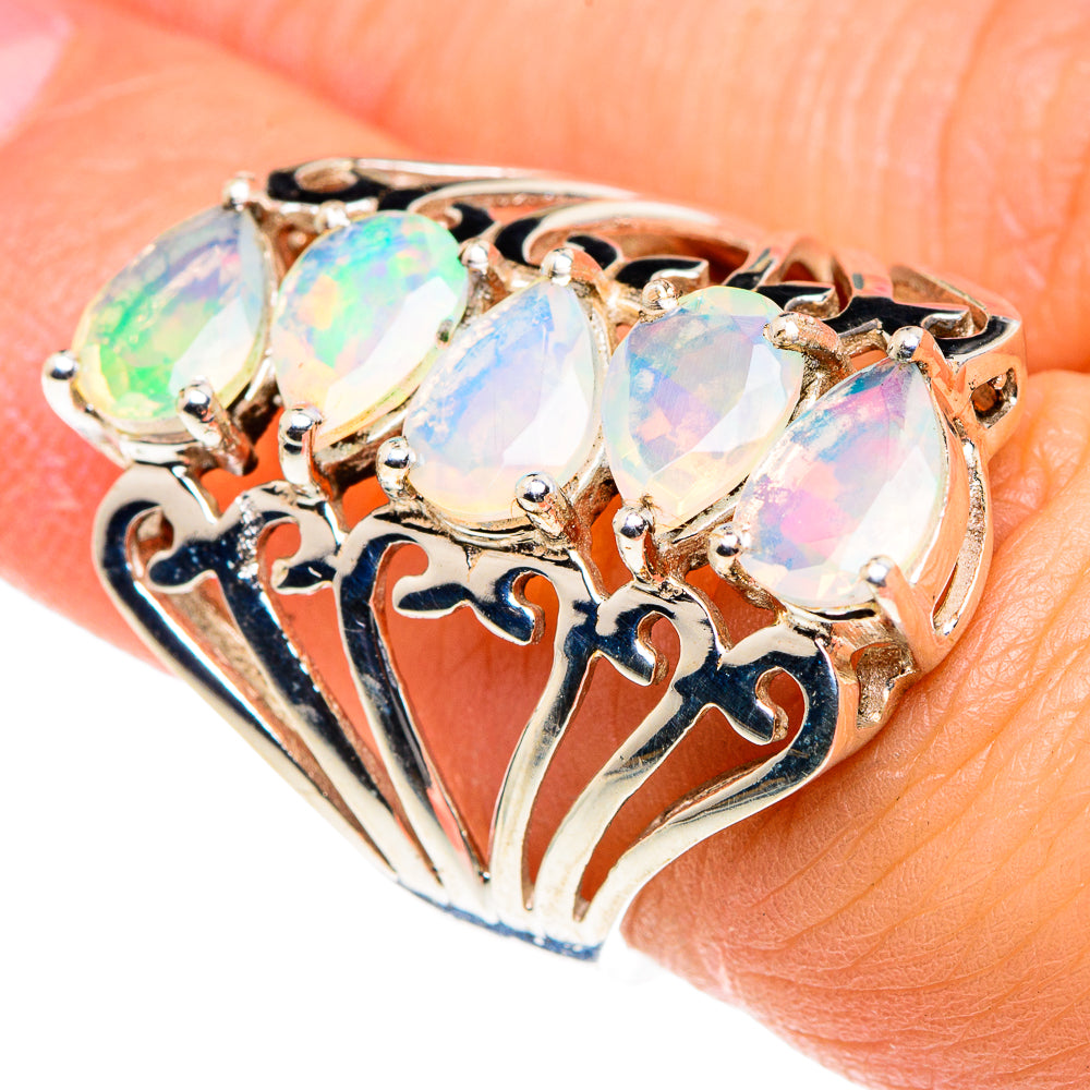 Ethiopian Opal Rings handcrafted by Anasilvercos - RING87749