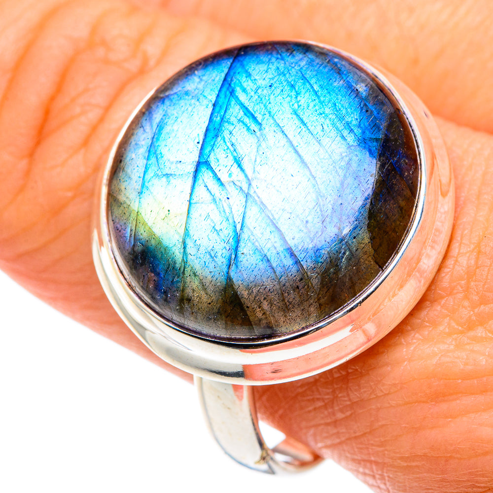 Labradorite Rings handcrafted by Anasilvercos - RING87753