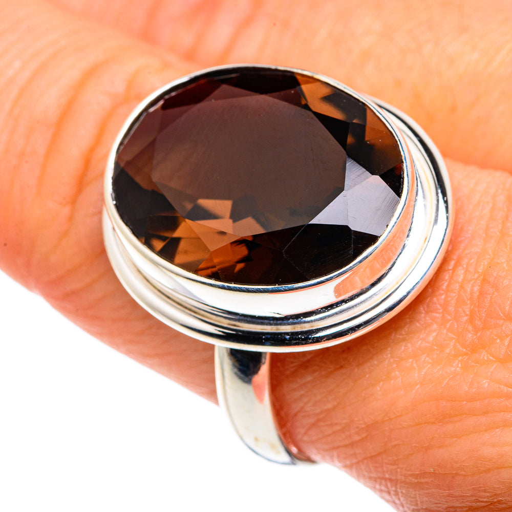 Smoky Quartz Rings handcrafted by Anasilvercos - RING87761