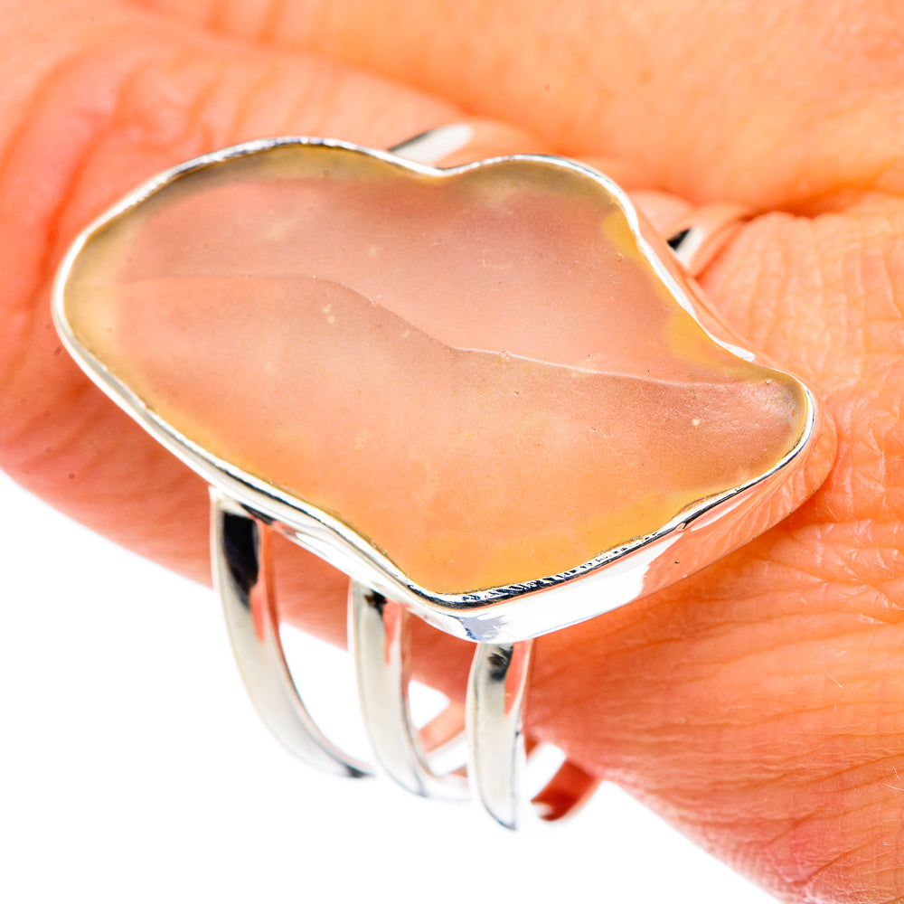 Libyan Desert Glass Rings handcrafted by Anasilvercos - RING87766