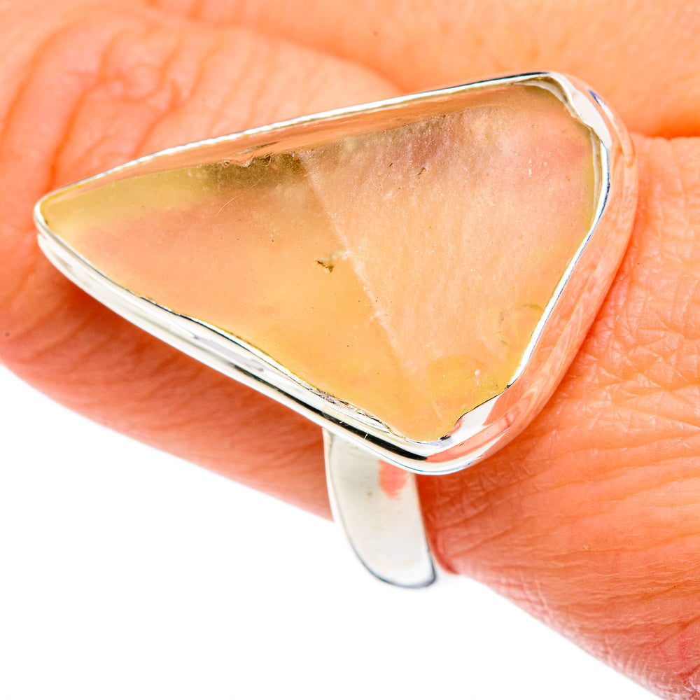 Libyan Desert Glass Rings handcrafted by Anasilvercos - RING87767