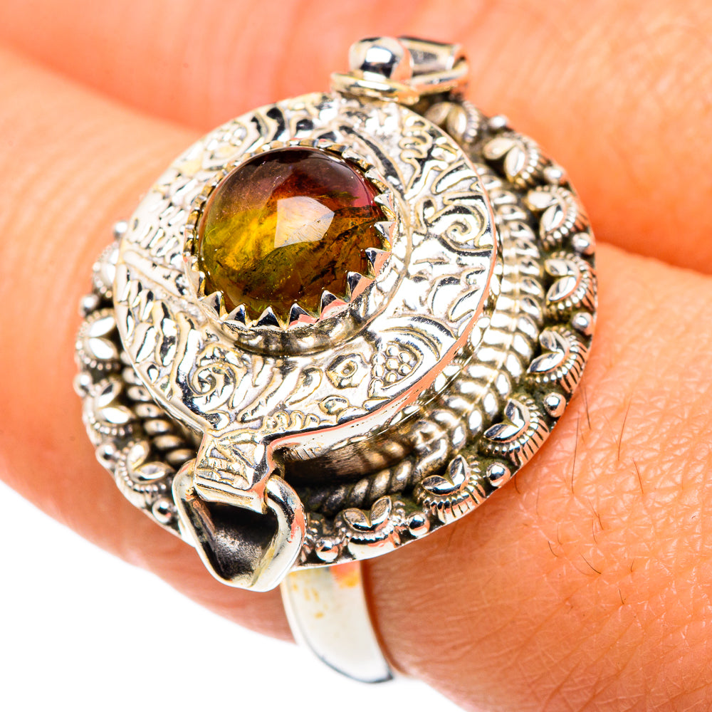Green Tourmaline Rings handcrafted by Anasilvercos - RING87781