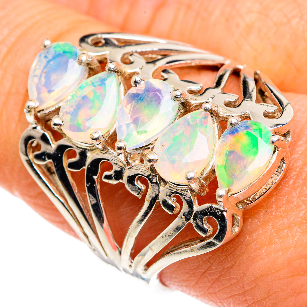 Ethiopian Opal Rings handcrafted by Anasilvercos - RING87808