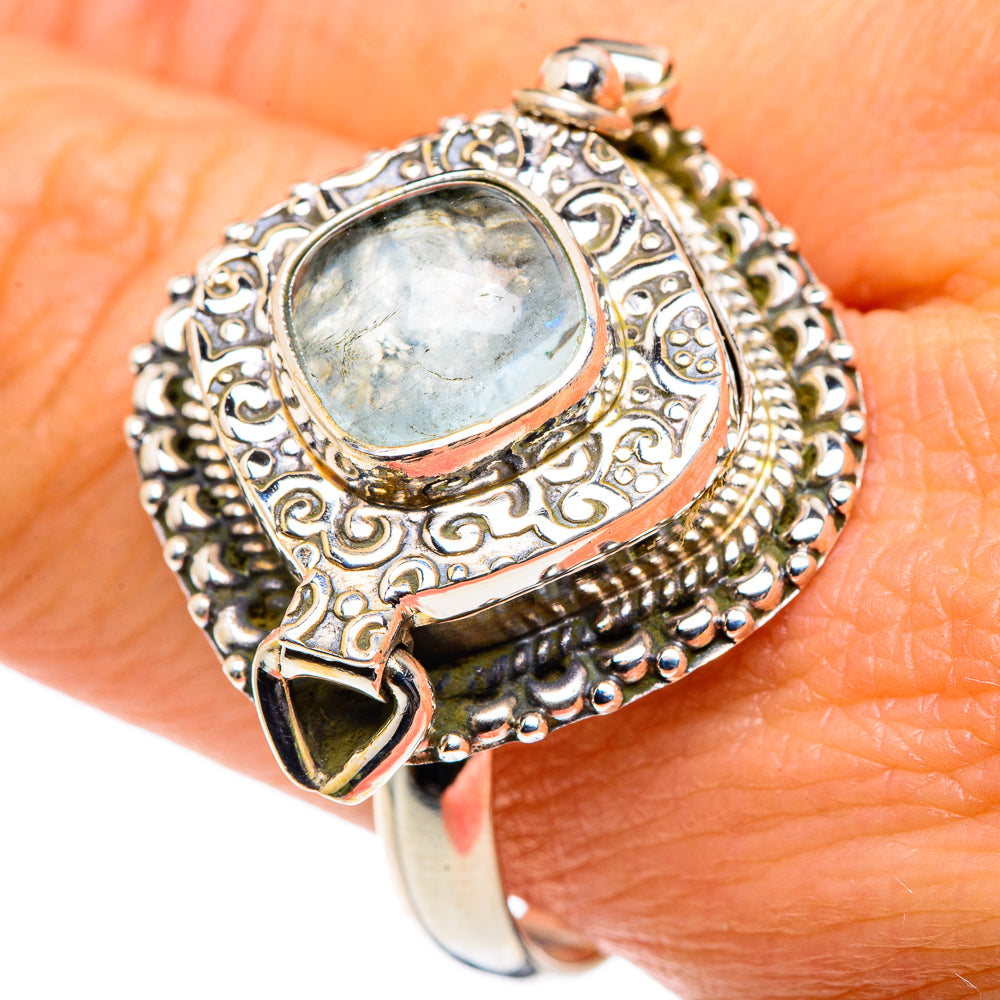 Aquamarine Rings handcrafted by Anasilvercos - RING87815
