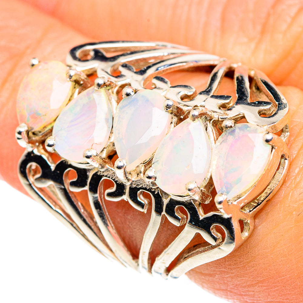 Ethiopian Opal Rings handcrafted by Anasilvercos - RING87818