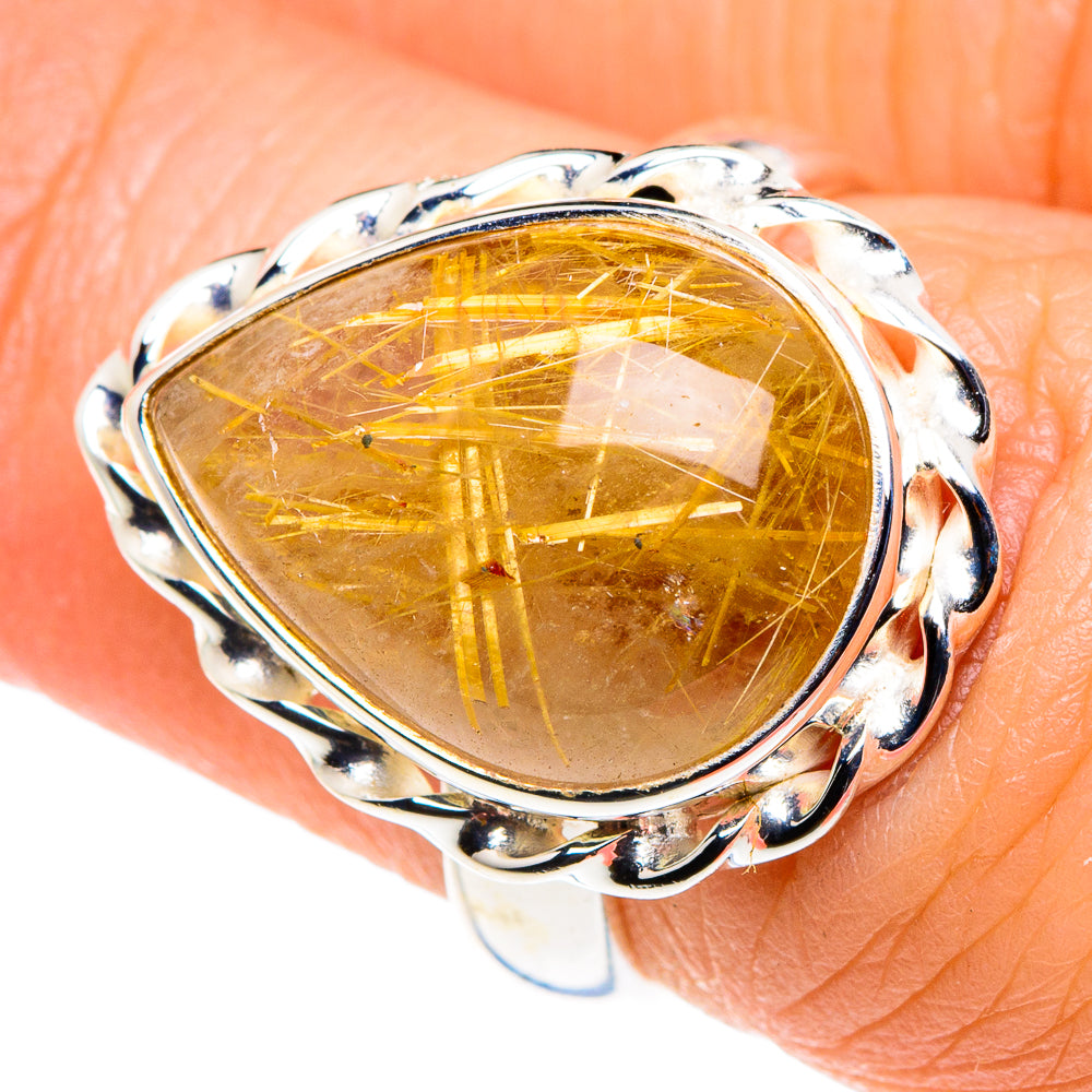 Rutilated Quartz Rings handcrafted by Anasilvercos - RING87841