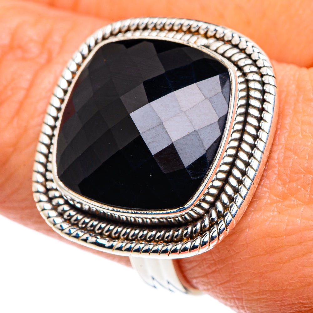 Black Onyx Rings handcrafted by Anasilvercos - RING87861