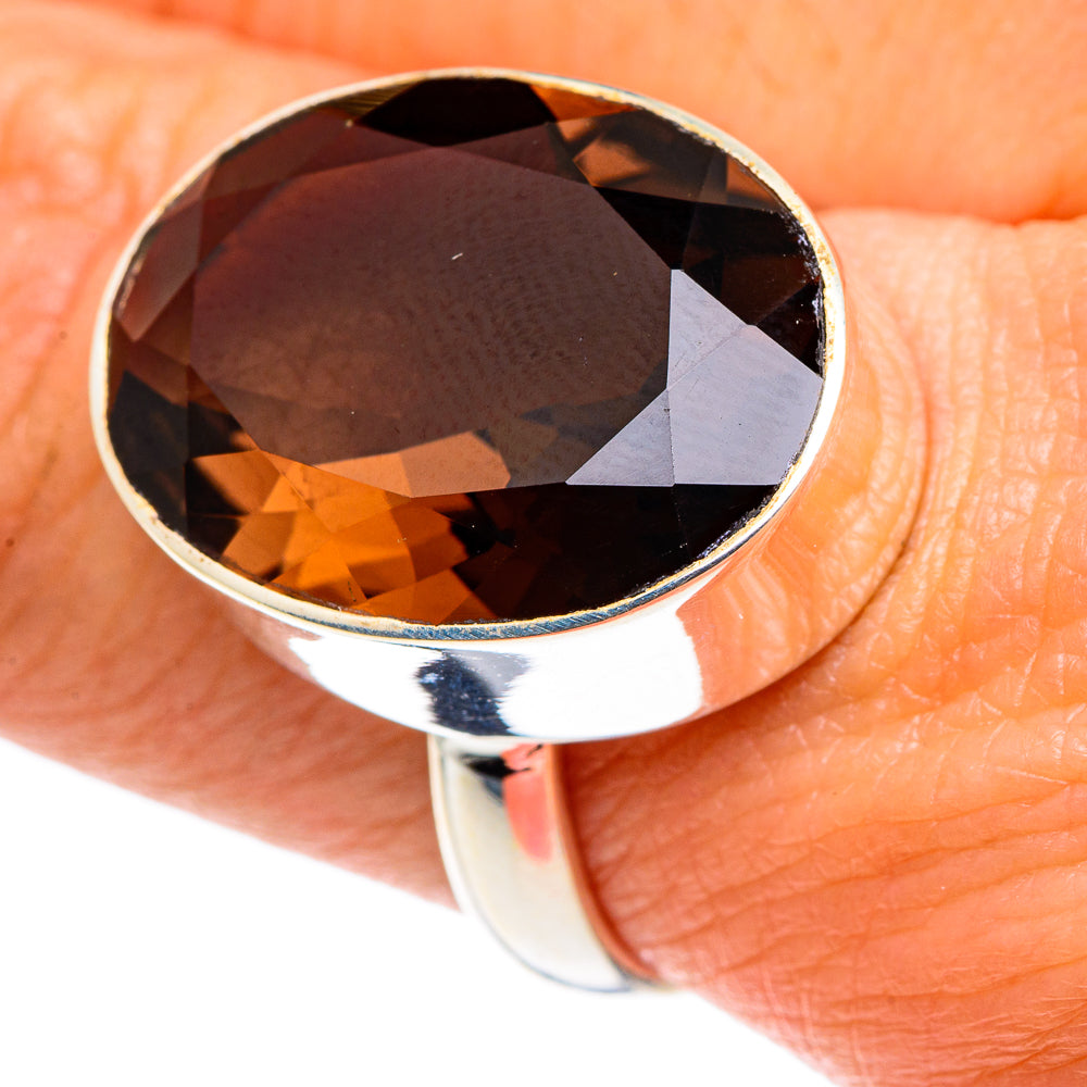 Smoky Quartz Rings handcrafted by Anasilvercos - RING87904