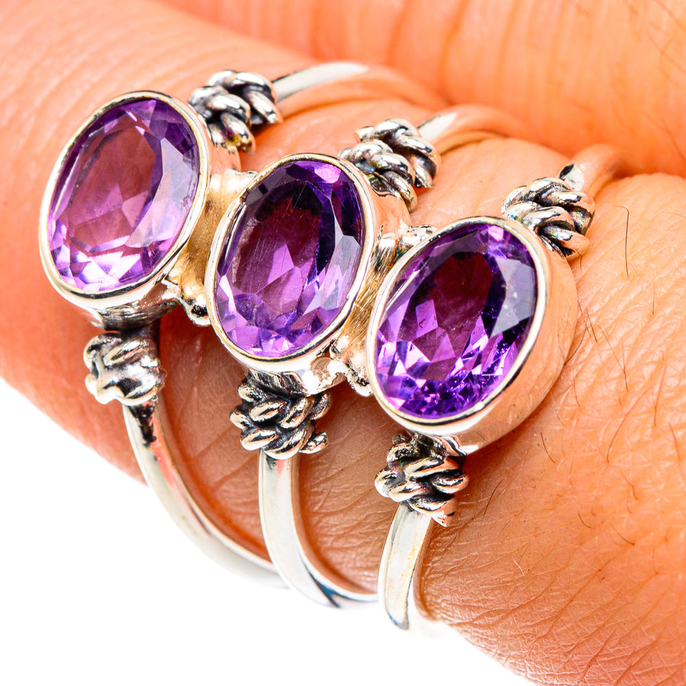 Amethyst Rings handcrafted by Anasilvercos - RING87908