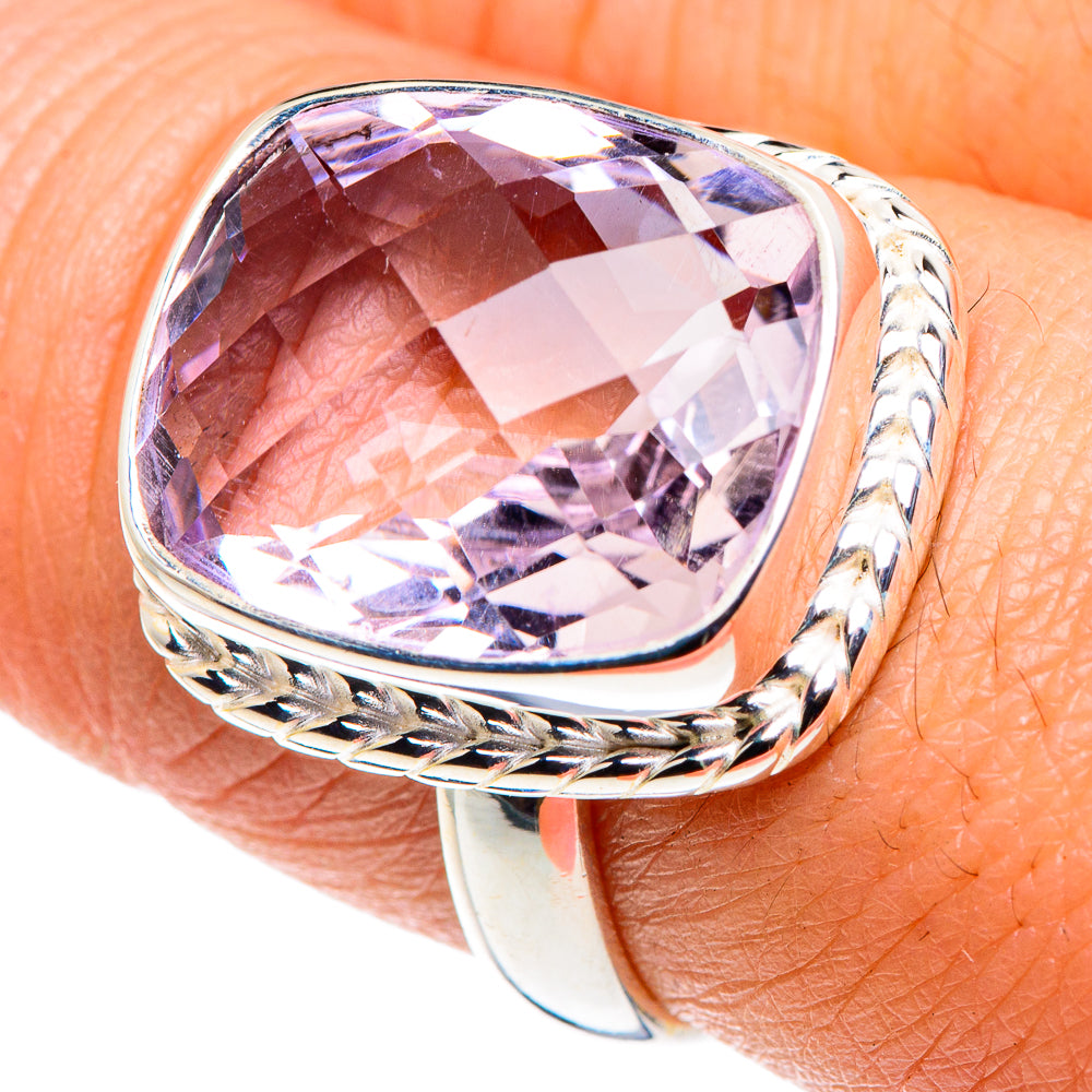 Kunzite Rings handcrafted by Anasilvercos - RING87946