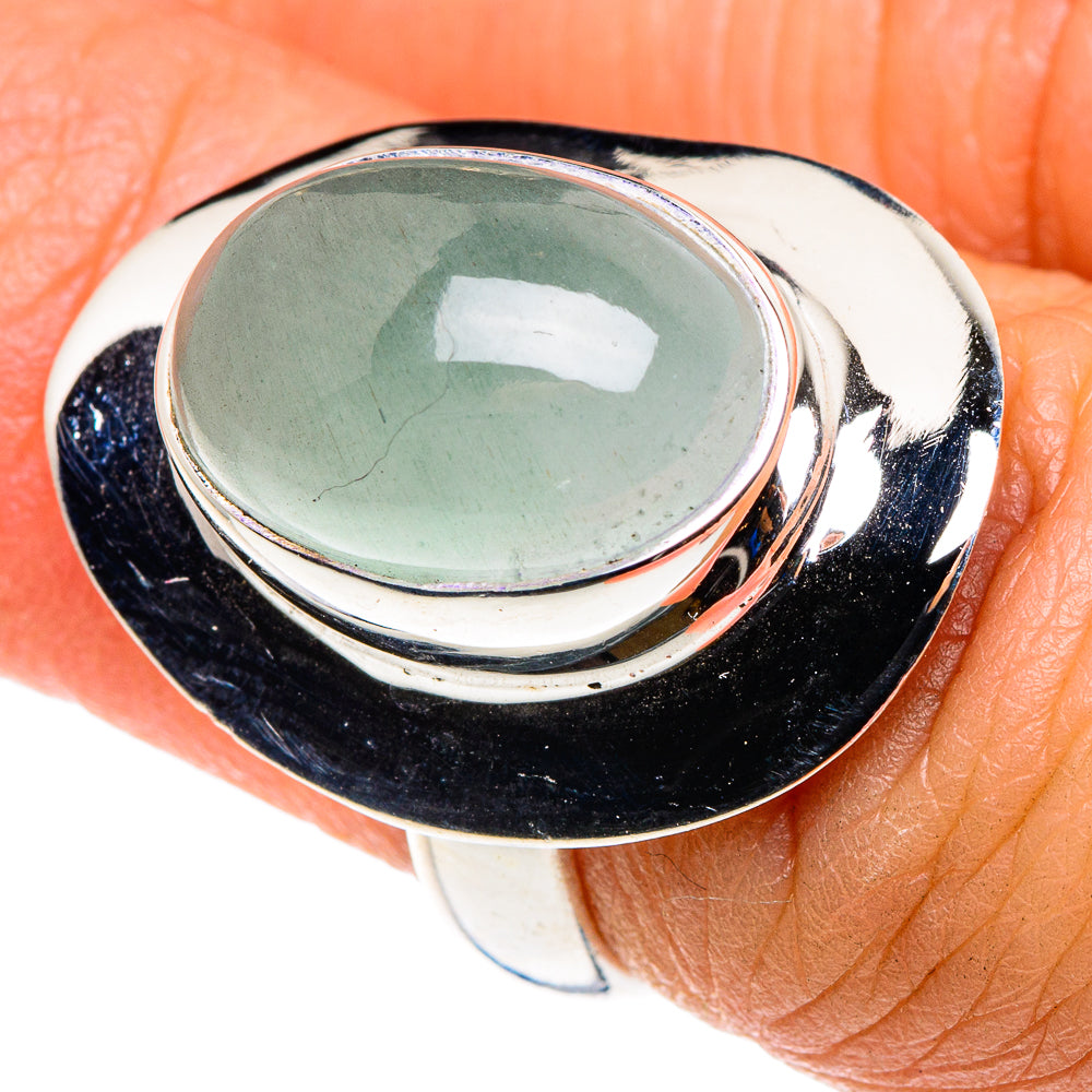 Aqua Chalcedony Rings handcrafted by Anasilvercos - RING87952
