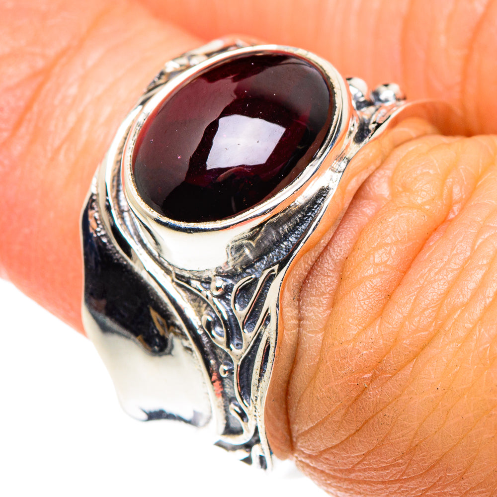 Garnet Rings handcrafted by Anasilvercos - RING87970