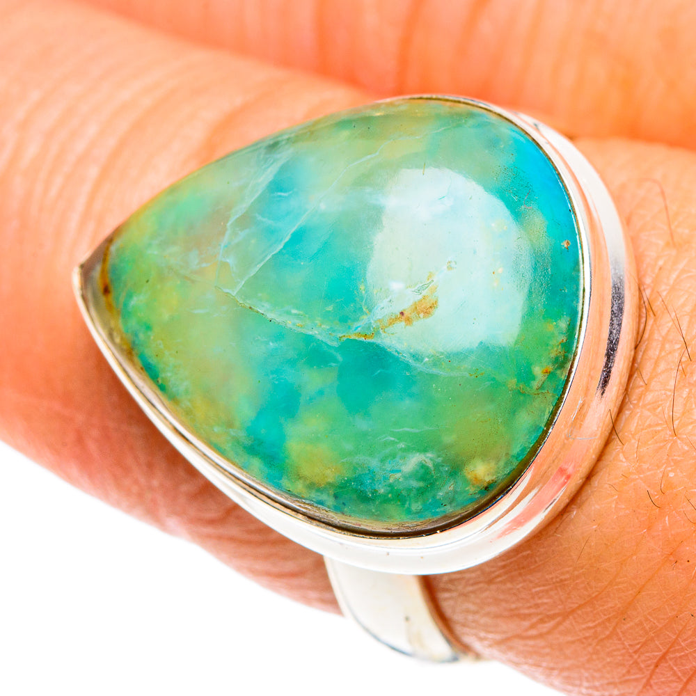 Peruvian Opal Rings handcrafted by Anasilvercos - RING87986
