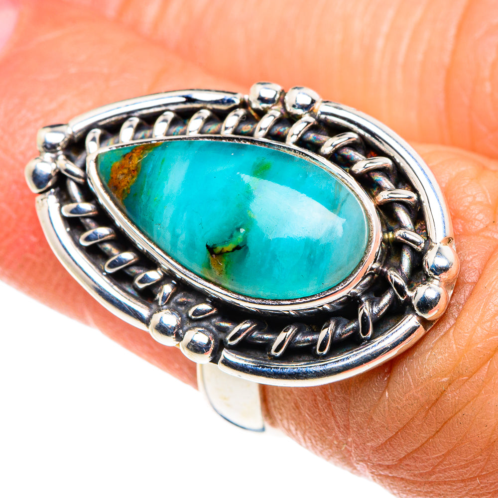 Peruvian Opal Rings handcrafted by Anasilvercos - RING87995