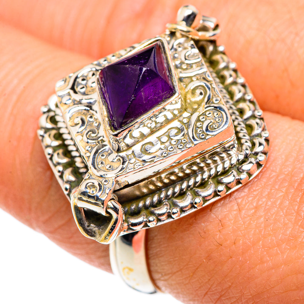 Amethyst Rings handcrafted by Anasilvercos - RING88020
