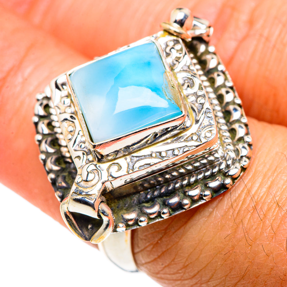 Larimar Rings handcrafted by Anasilvercos - RING88037